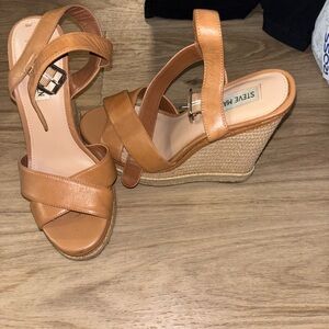 Steve Madden Brown Wedge Sandals